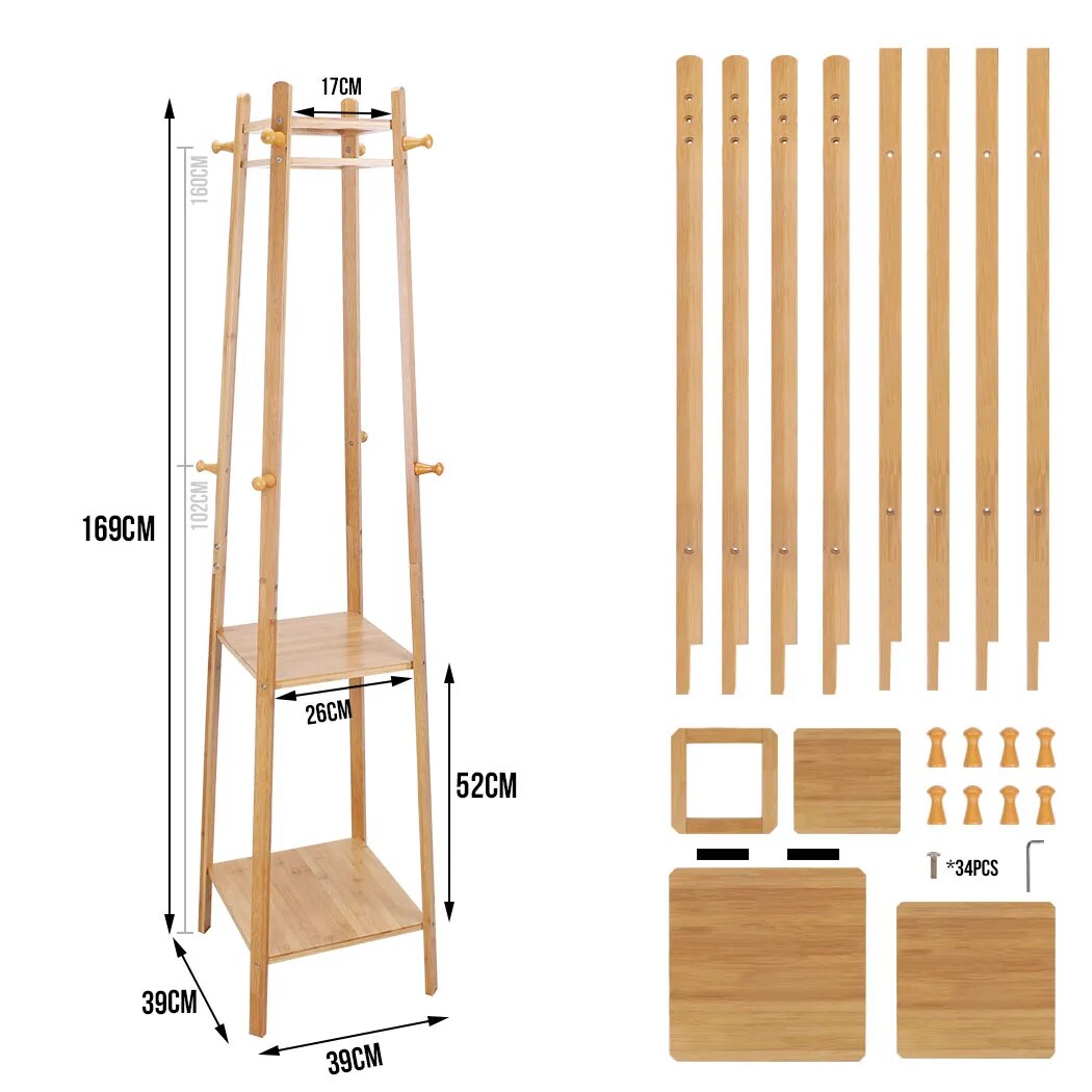 Elina Bamboo Clothing Rack