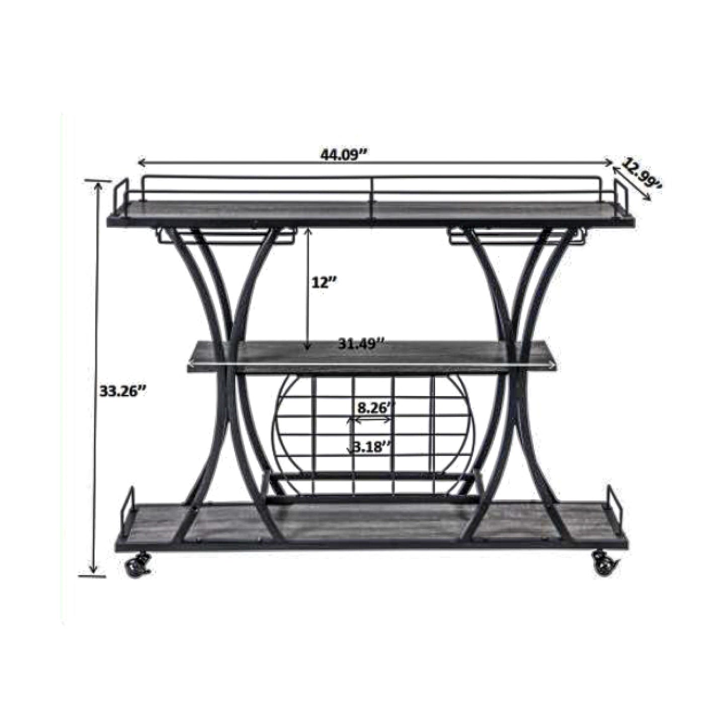 Roll in Style Bar Cart