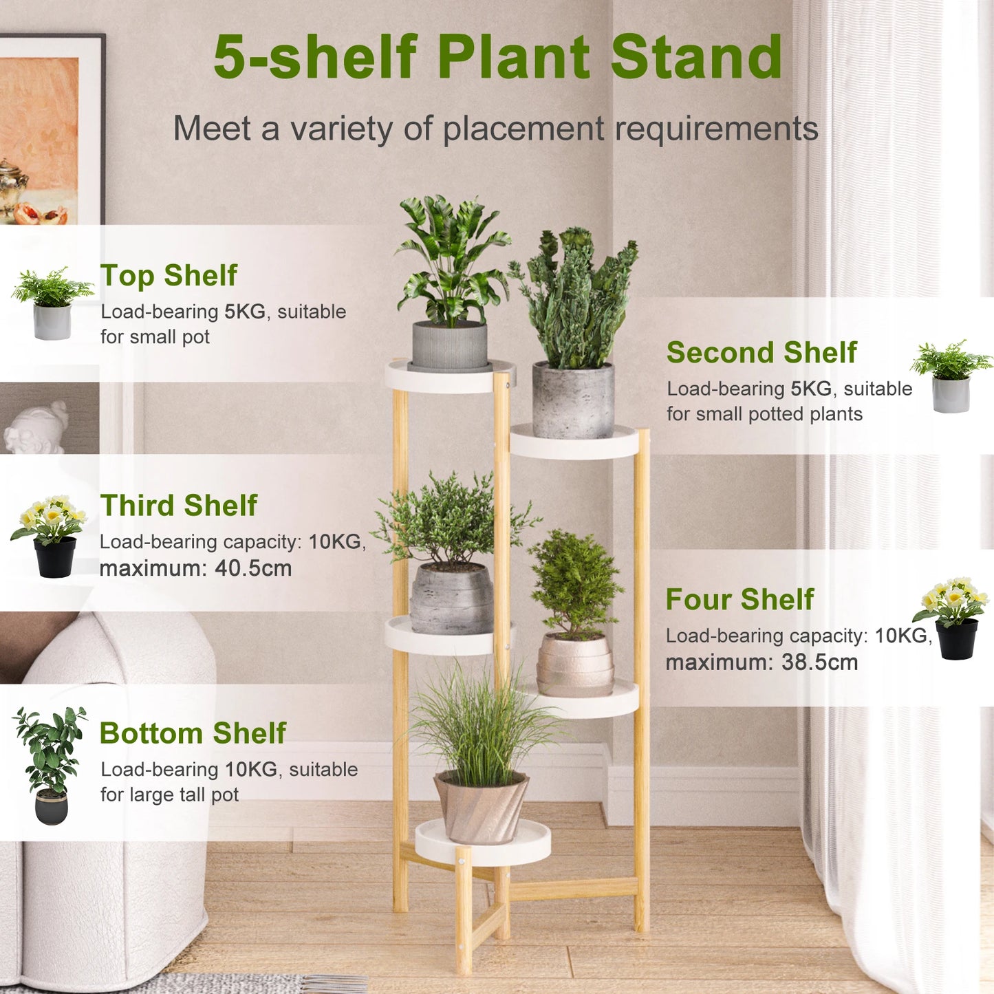 Bamboo Oasis Plant Stand