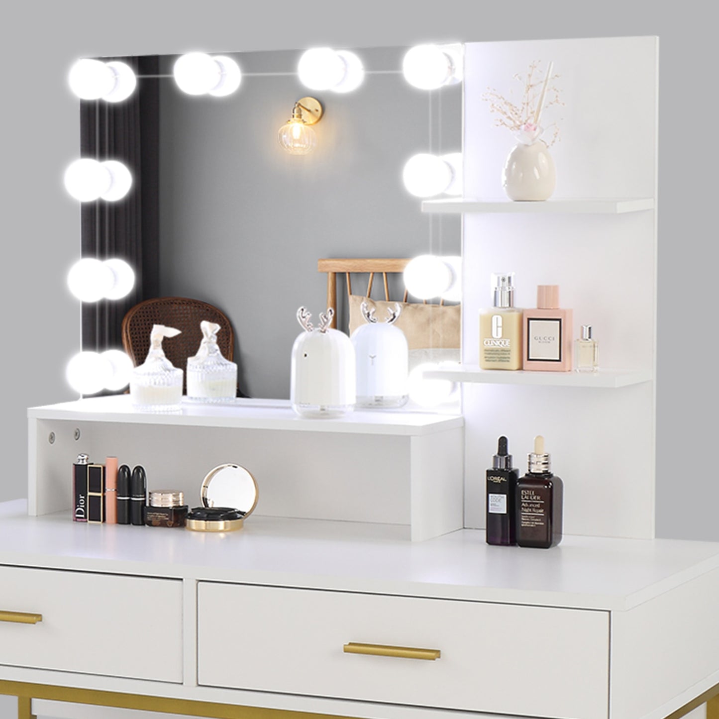 Glam Up Vanity and Stool