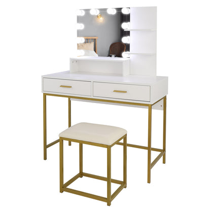 Glam Up Vanity and Stool