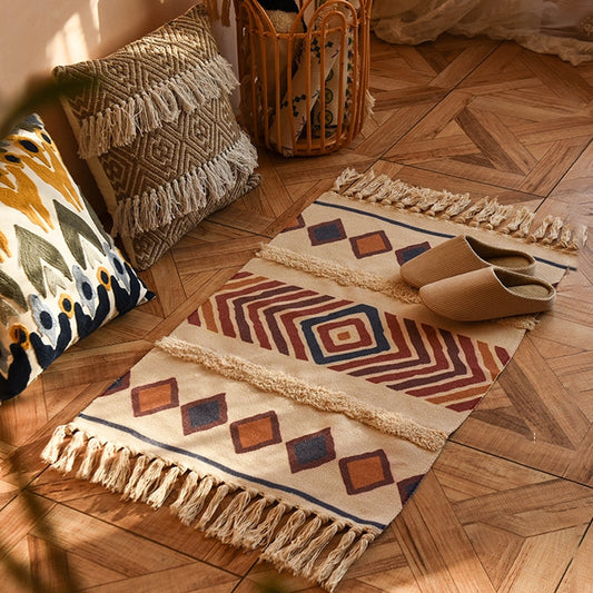 Boho Chic Handwoven Rug