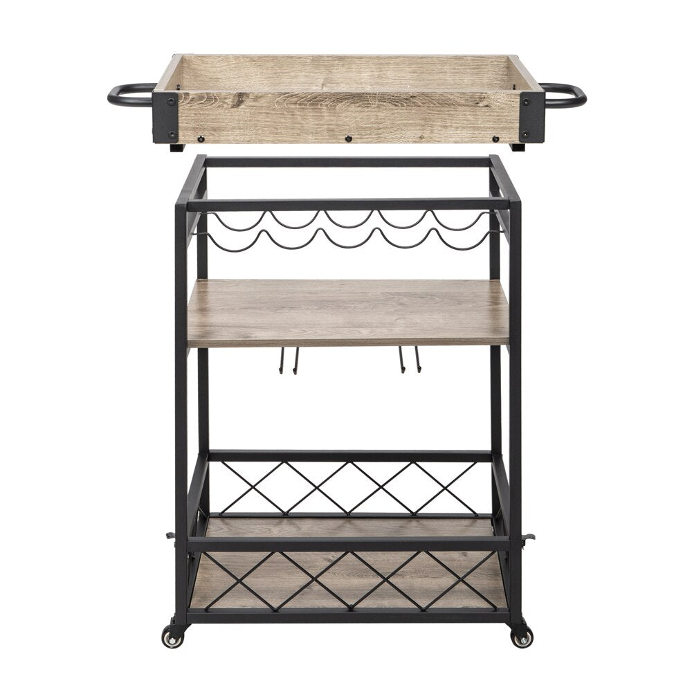 Vintage Mobile Bar Cart