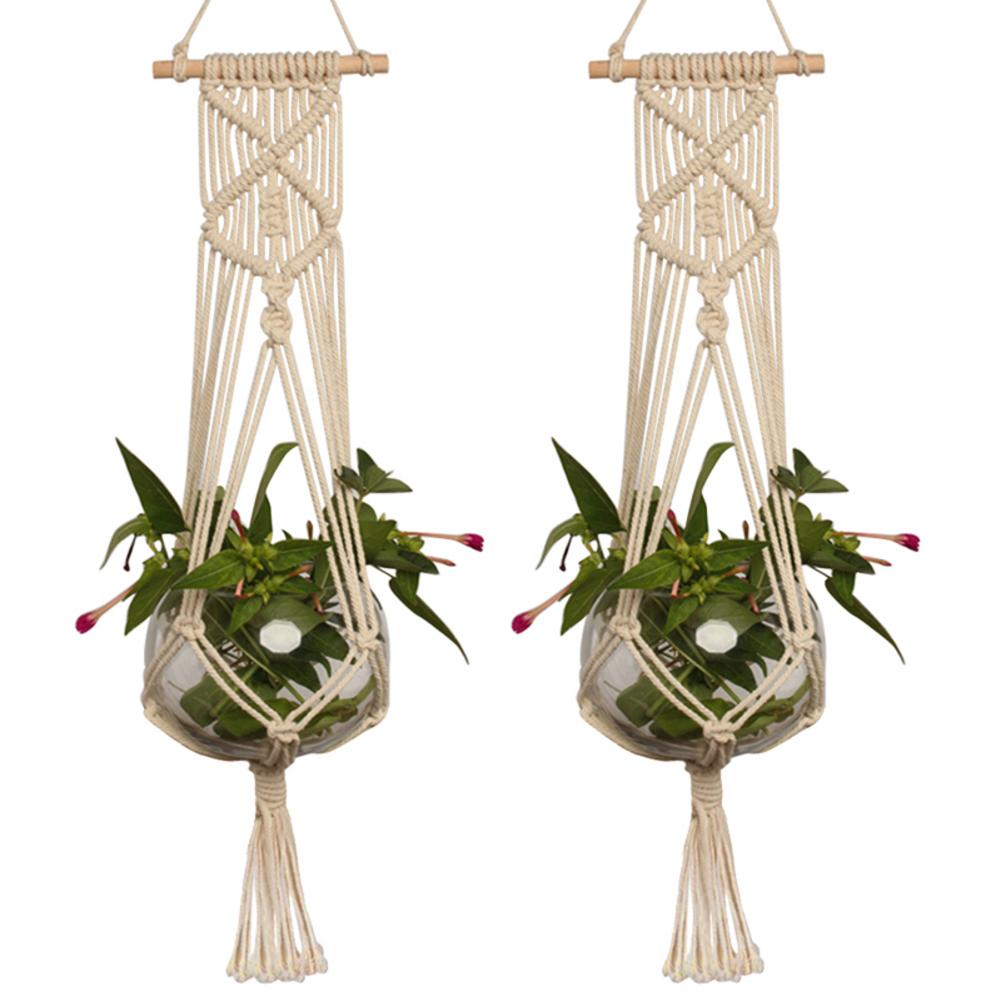 Boho-Chic Macrame Plant Hanger (1 Piece)