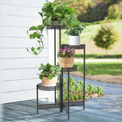 Jade Foldable Metal Plant Stand